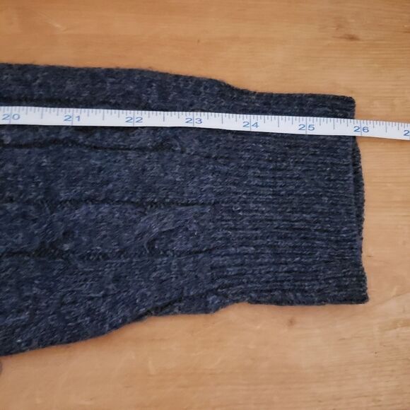 Blue Harbour Medium Navy 100% Lambswool Long Sleeve Crewneck Sweater - Picture 6 of 10